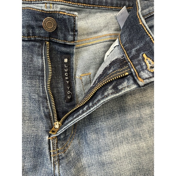 Lucky Brand 410 Athletic Straight Fit Mens Denim Blue Jeans Size 32x32 - Picture 6 of 12